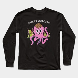 Smart Octopus Animals Long Sleeve T-Shirt